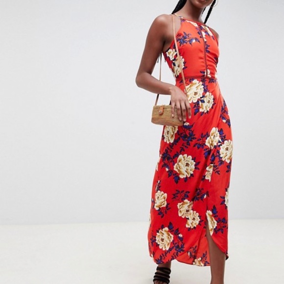 Influence Dresses & Skirts - Influence Red Floral Maxi NWT